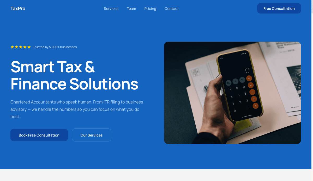 Accountant — Finance & Tax