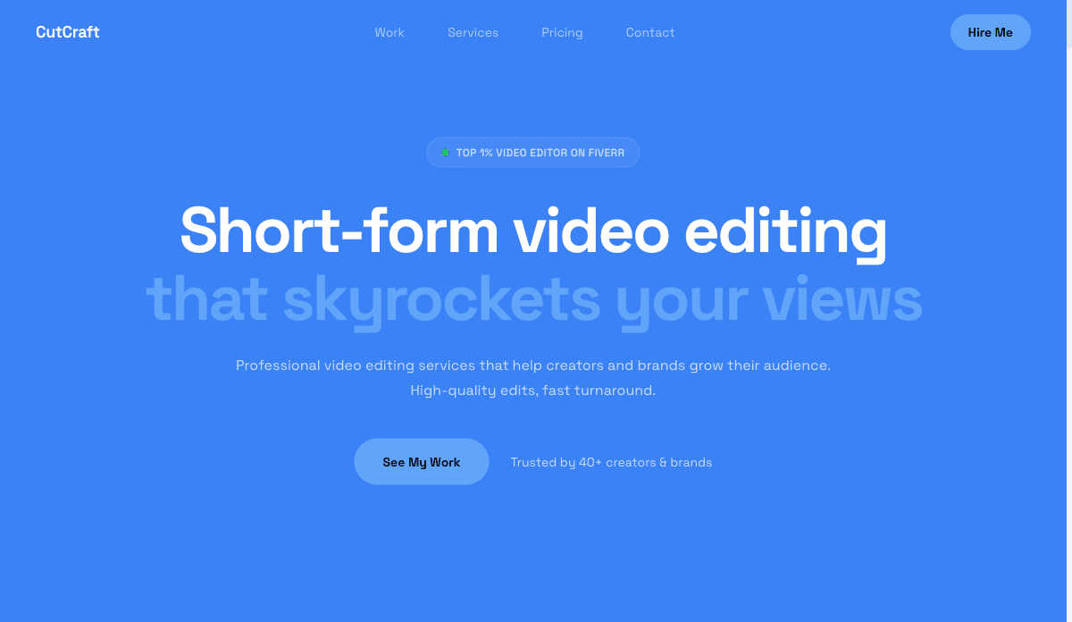 Editor — Video Editor & Videographer